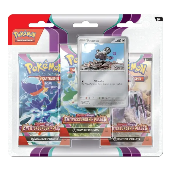 Pokemon TCG - Karmasin & Purpur Entwicklungen in Paldea Blister - Deutsch