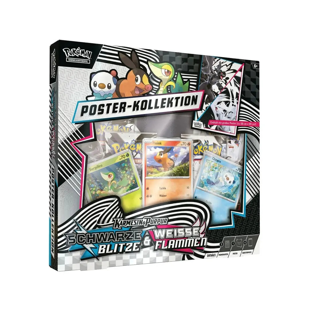 Pokemon TCG - Karmasin & Purpur Schwarze Blitze & Weiße Flammen - Einall Poster Kollektion - Deutsch