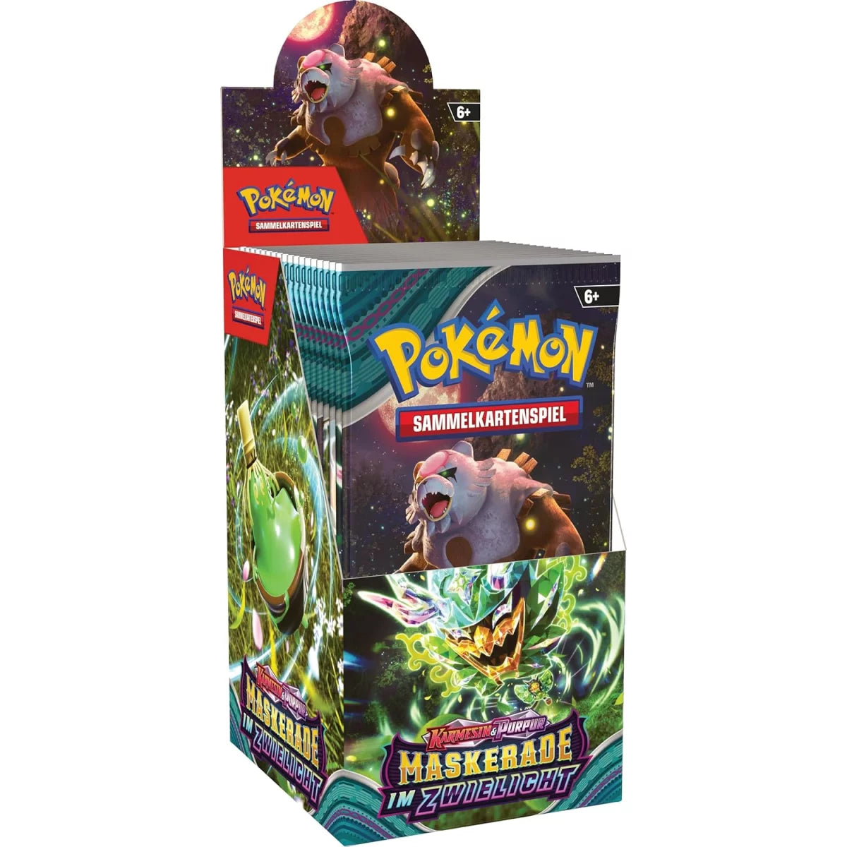 Pokemon TCG - Karmasin & Purpur Maskerade im Zwielicht - 18er Display - Deutsch - Ohne Folie!