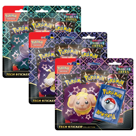 Pokemon TCG - Paldean Fates - Tech Sticker Blister - Englisch
